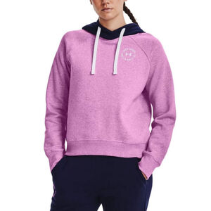 Women's Under Armour Pink Navy Hoodie SM